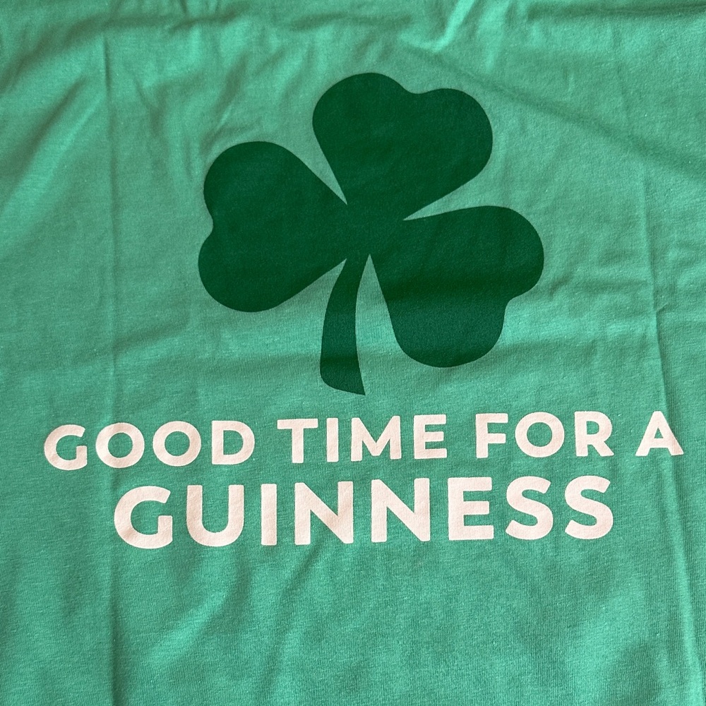 Guinness Green Logo Short Sleeve Tee Good time for a Guinness